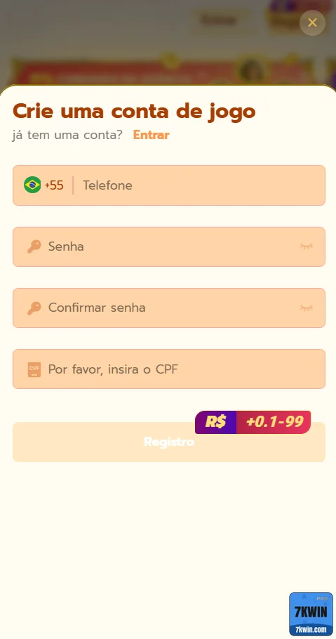 7kwin - login premium - Entrar na Conta